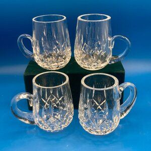 Waterford Lismore Crystal Tankard 4.5" signed 14 oz excellent - 4 available